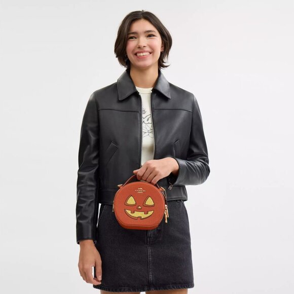 🎃Canteen Crossbody Bag With Halloween Pumpkin Print - Picture 6 of 14